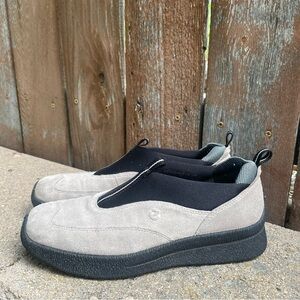 ECCO Women’s Tan Brown Suede Slip-On Sneaker Shoes Size 39